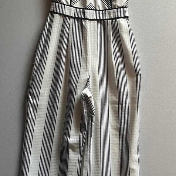Adelyn Rae Vidette Pin Striped Jumpsuit Sz XS - Picture 5 of 16